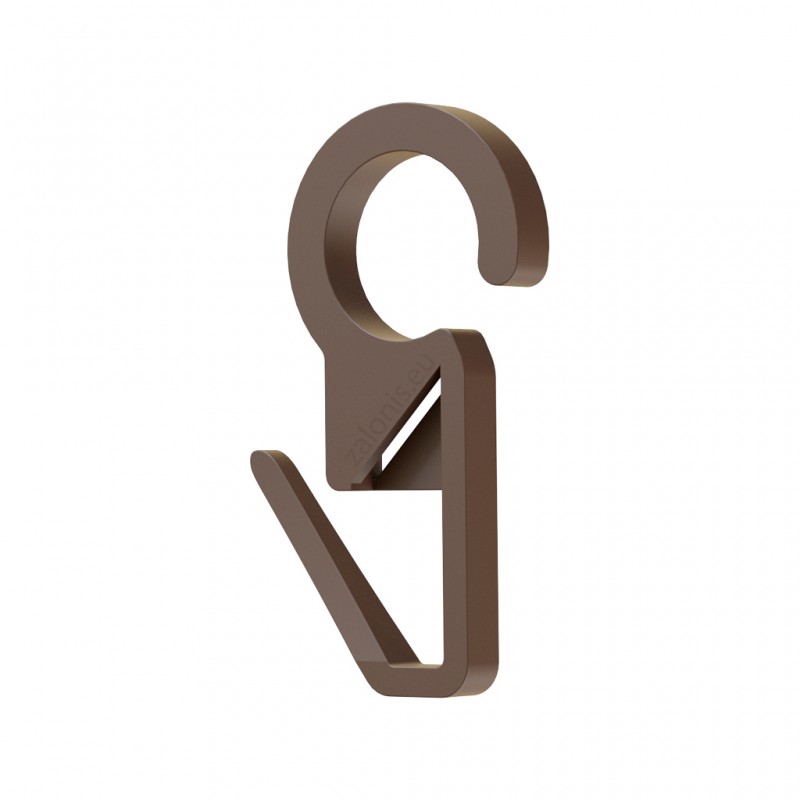 CURTAIN RAIL RING CLIP D.35 D.28 D.23 / WALNUT